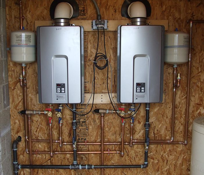 Dual Tankless Water Heater units