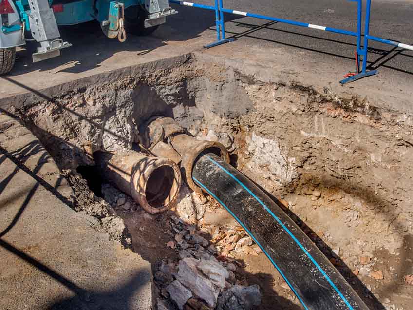 broken sewer line repair Burbank, CA