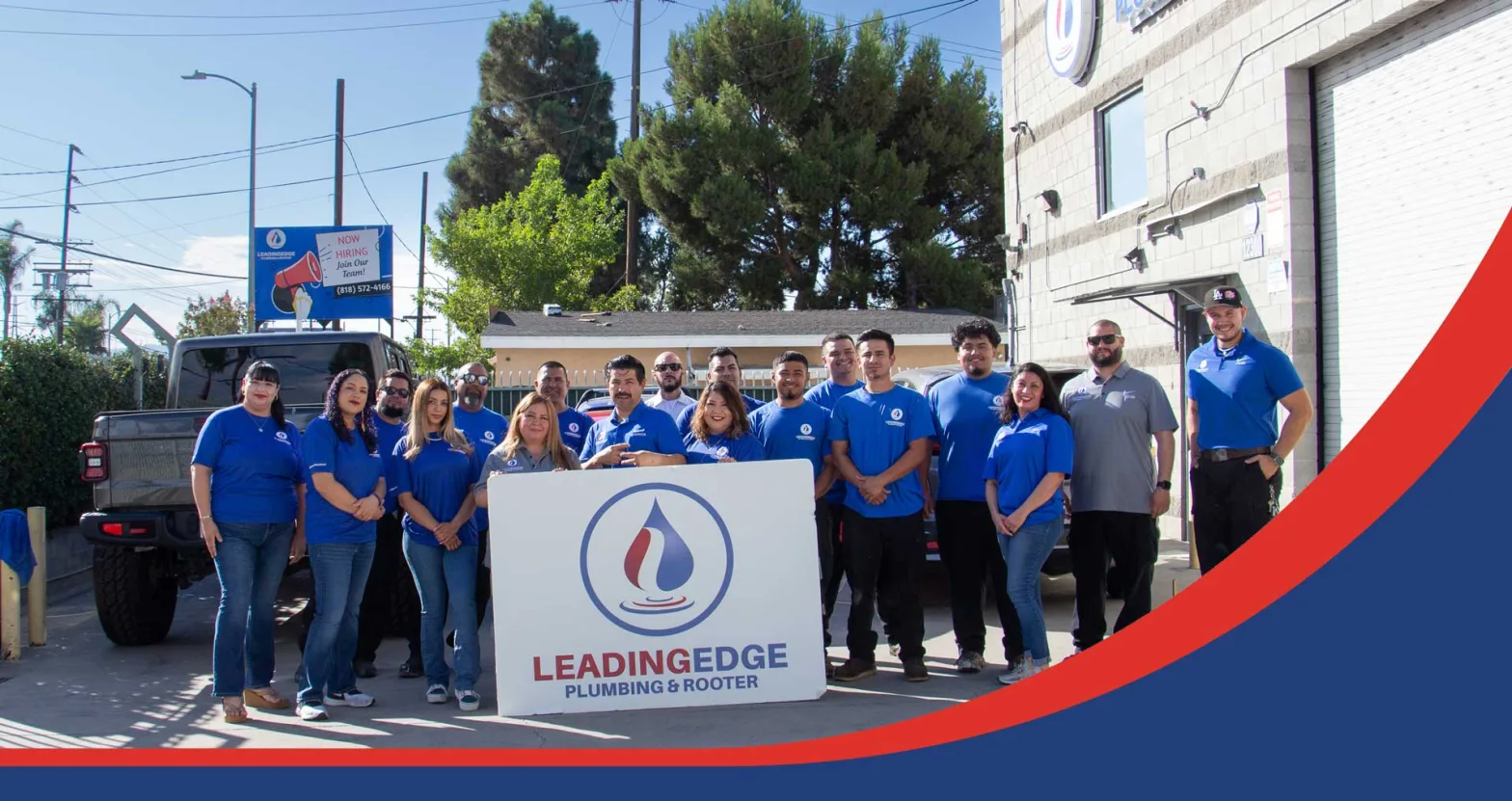 Leading Edge Team at the shop